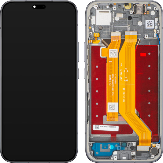 Zaslon s dodirnim zaslonom Honor 600e / 600 Lite, s okvirom, crni (Velvet Black), Service Pack 0235ASUL