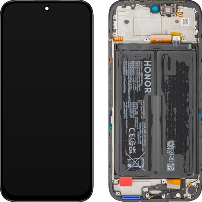 Zaslon s dodirnim zaslonom Honor 600 Smart, s okvirom i baterijom, crni (Velvet Black), Service Pack 0235AUEV
