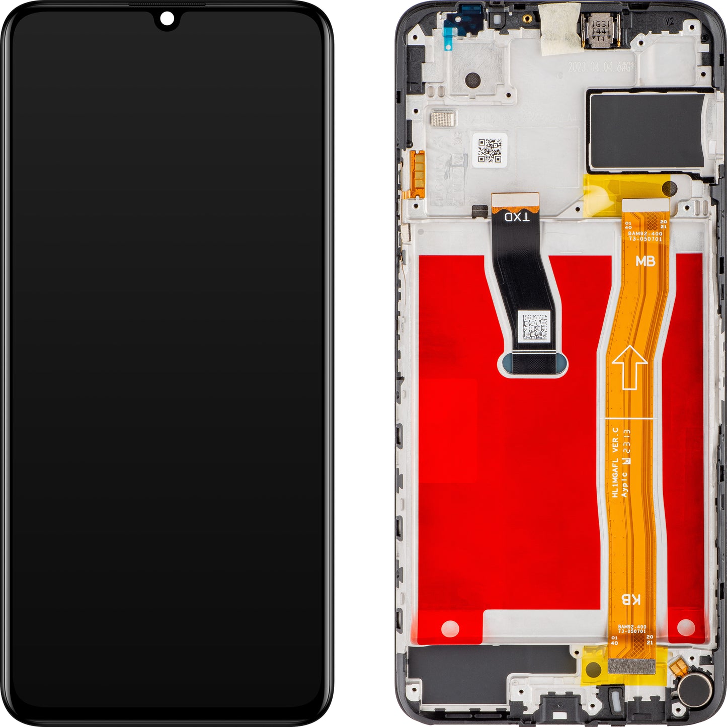 Zaslon s dodirnim ekranom Huawei nova Y70, s okvirom, crni (Midnight Black), servisni paket 02354WHN
