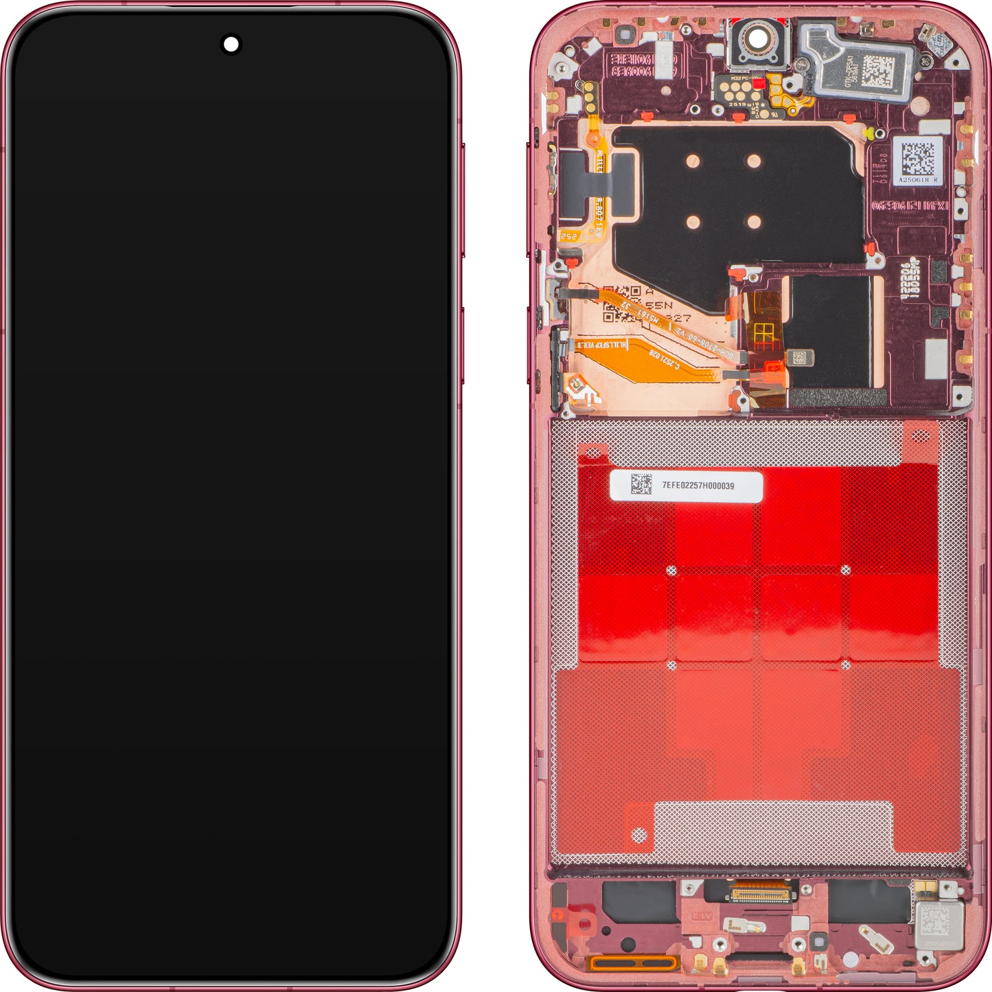 Display s Touchscreenom Huawei Pura 80 Pro, s Okvirom, Crvena (Glazed Red), Service Pack 02357EFE