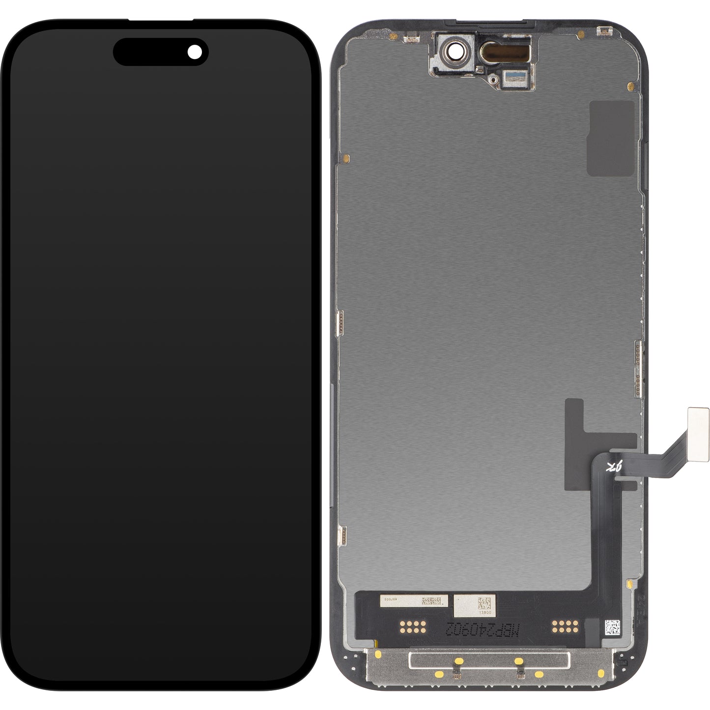 Zaslon s dodirnim ekranom JK za Apple iPhone 15, s okvirom, LCD In-Cell verzija, crni