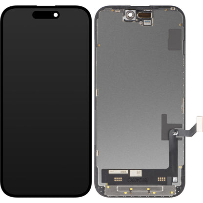 Zaslon s dodirnim ekranom JK za Apple iPhone 15, s okvirom, LCD In-Cell verzija, crni