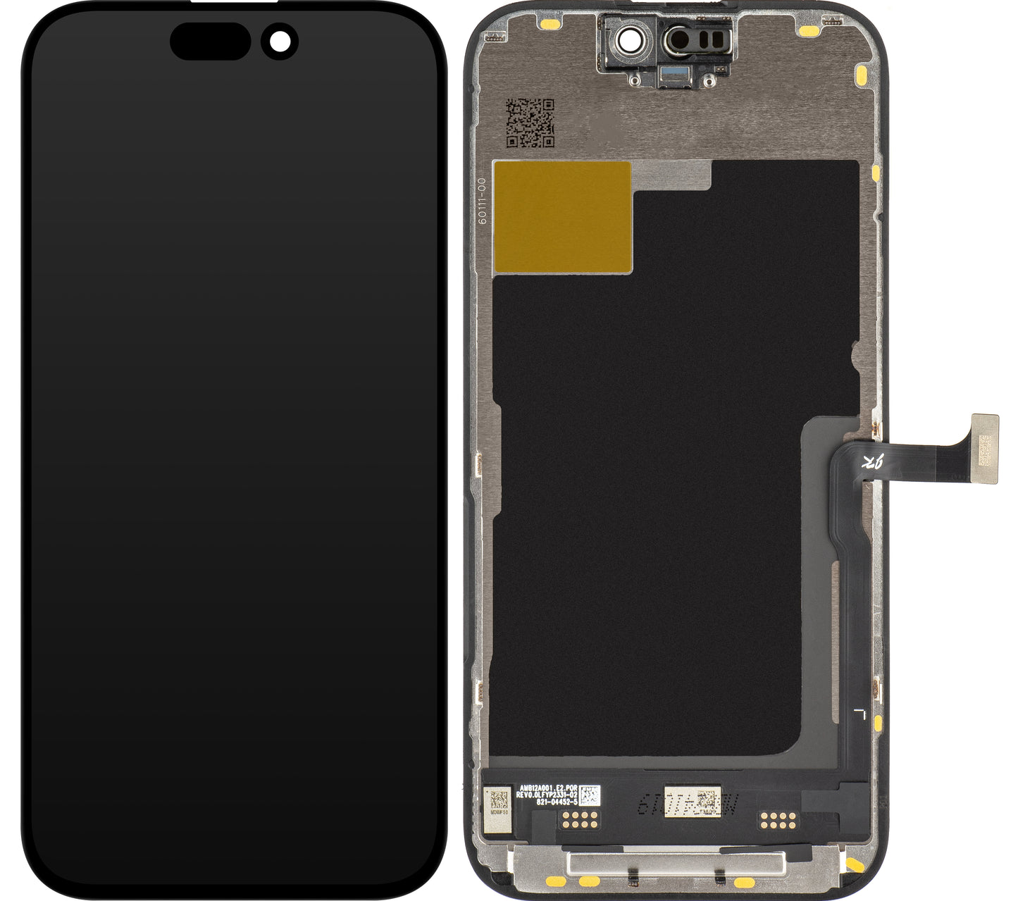 Zaslon s dodirnim ekranom JK za Apple iPhone 15 Pro, s okvirom, LCD In-Cell verzija, crni