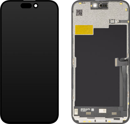 Zaslon s dodirnim ekranom JK za Apple iPhone 15 Pro Max, s okvirom, LCD In-Cell verzija, crni