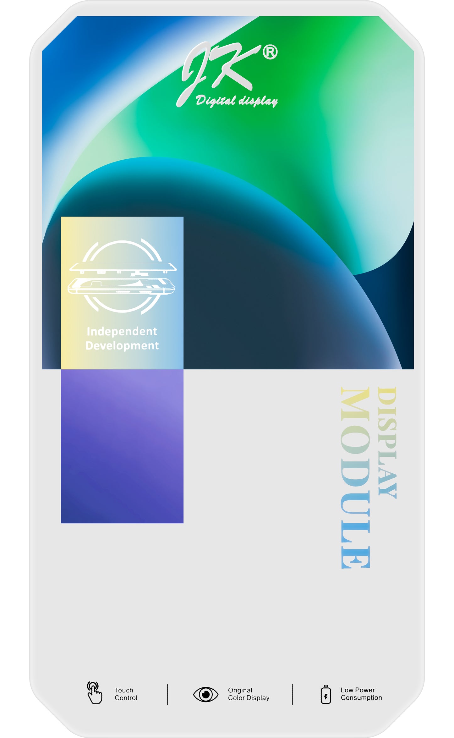 Zaslon s dodirnim ekranom JK za Apple iPhone 15, s okvirom, LCD In-Cell verzija, crni