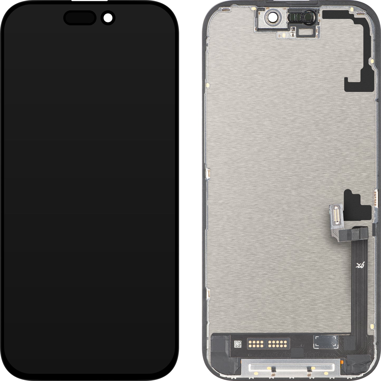Zaslon s dodirnim zaslonom JK za Apple iPhone 17, s okvirom, verzija LCD In-Cell IC Movable, crna