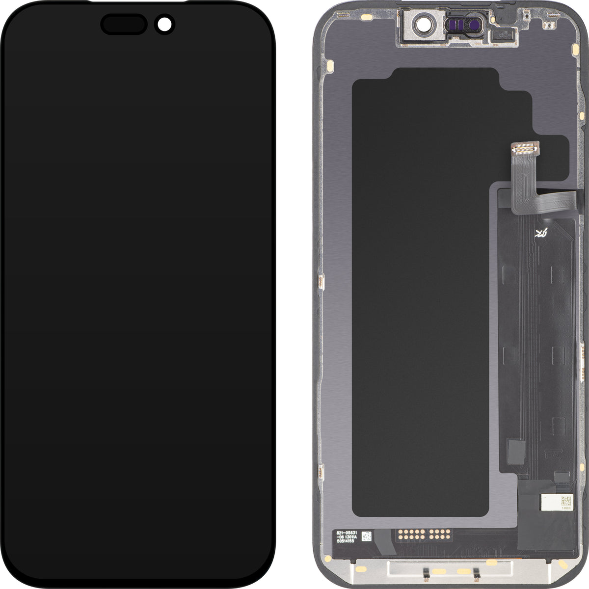Zaslon s dodirnim zaslonom JK za Apple iPhone 17 Pro Max, s okvirom, verzija LCD In-Cell IC Movable, crna