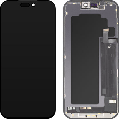 Zaslon s dodirnim zaslonom JK za Apple iPhone 17 Pro Max, s okvirom, verzija LCD In-Cell IC Movable, crna