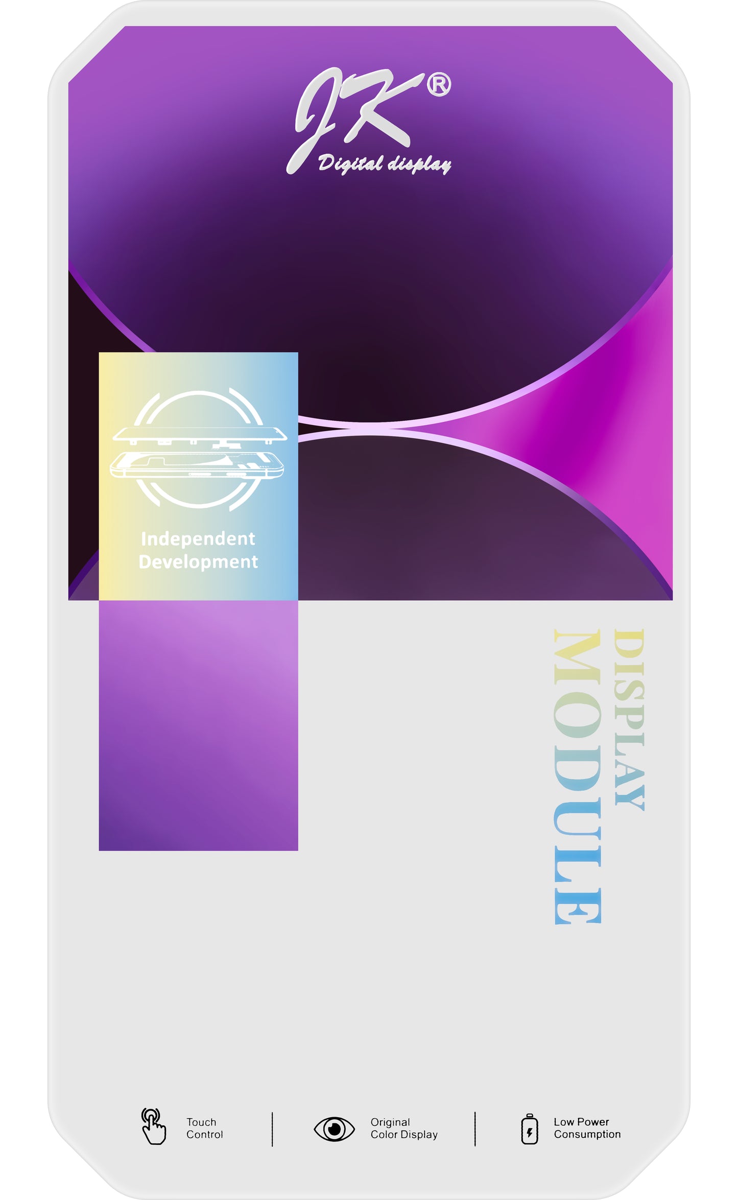 Zaslon s dodirnim ekranom JK za Apple iPhone 14, s okvirom, LCD In-Cell verzija, crni