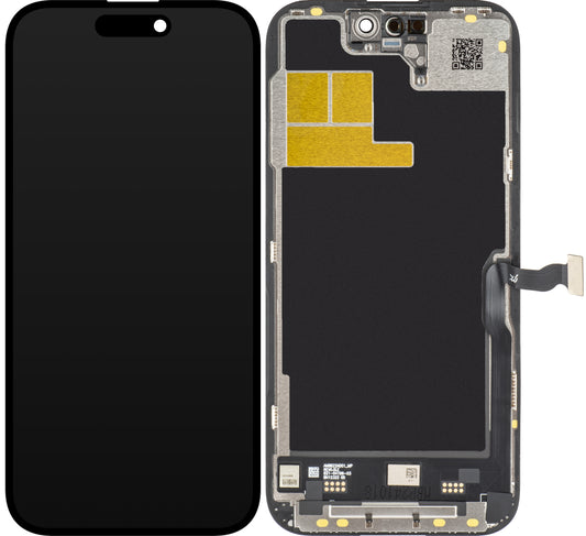 Zaslon s dodirnim ekranom JK za Apple iPhone 14 Pro, s okvirom, LCD In-Cell IC Movable verzija, crni