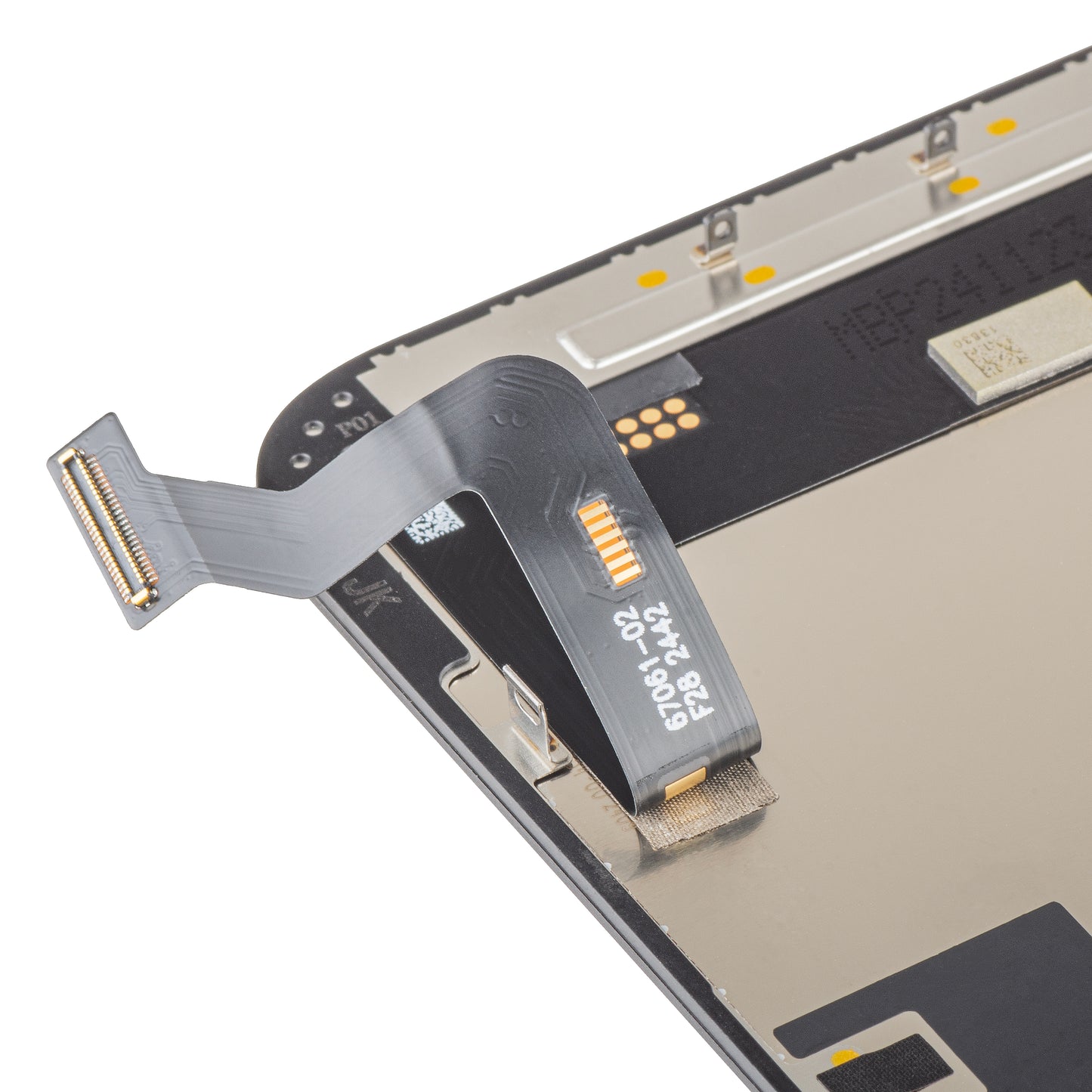 Zaslon s dodirnim ekranom JK za Apple iPhone 15 Plus, s okvirom, LCD In-Cell verzija, crni