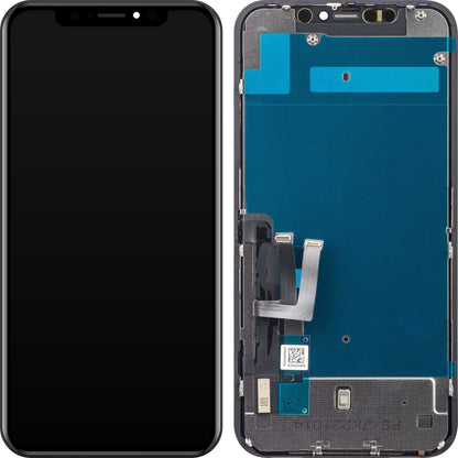 Display s dodirnim zaslonom JK za Apple iPhone 11, s okvirom, LCD In-Cell verzija, crni