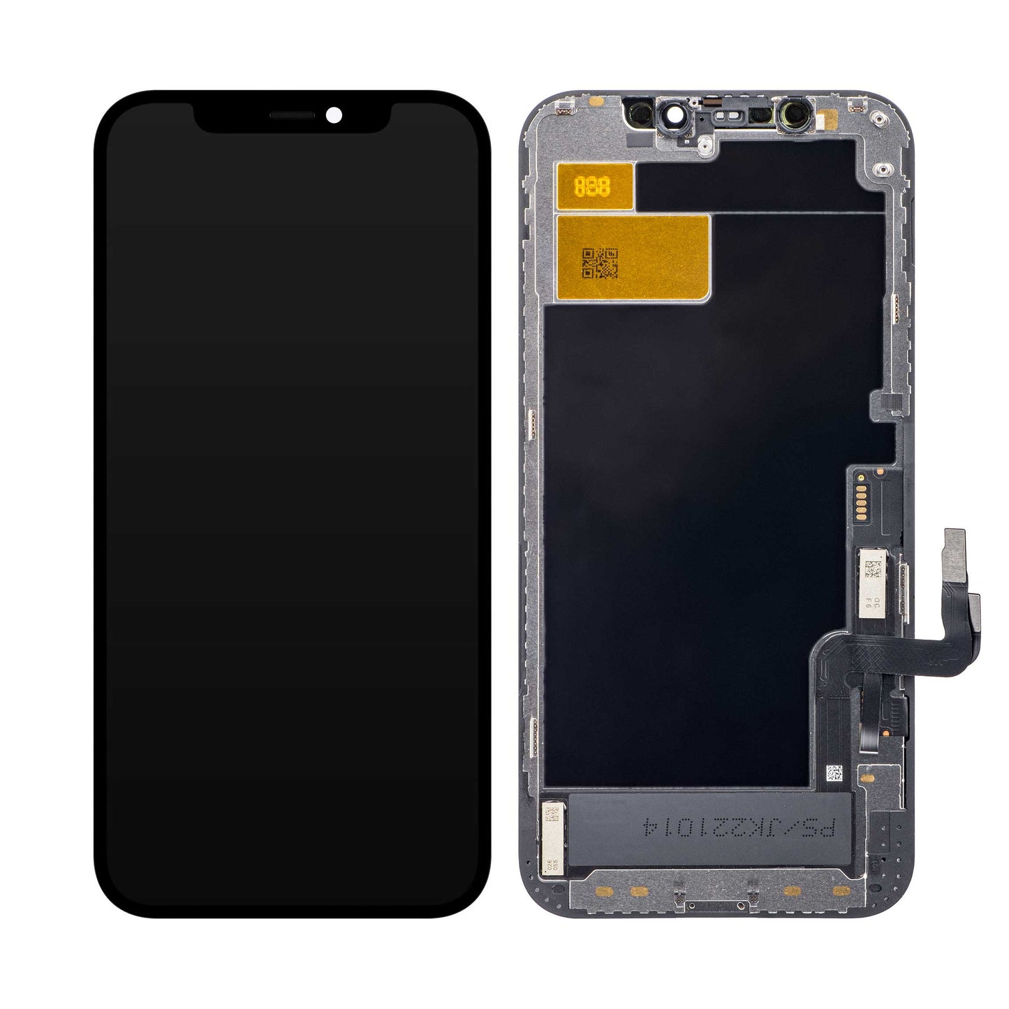 Display s dodirnim zaslonom JK za Apple iPhone 12 / 12 Pro, s okvirom, LCD In-Cell verzija, crni