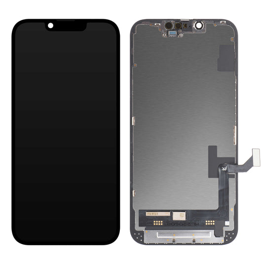 Zaslon s dodirnim ekranom JK za Apple iPhone 14, s okvirom, LCD In-Cell verzija, crni