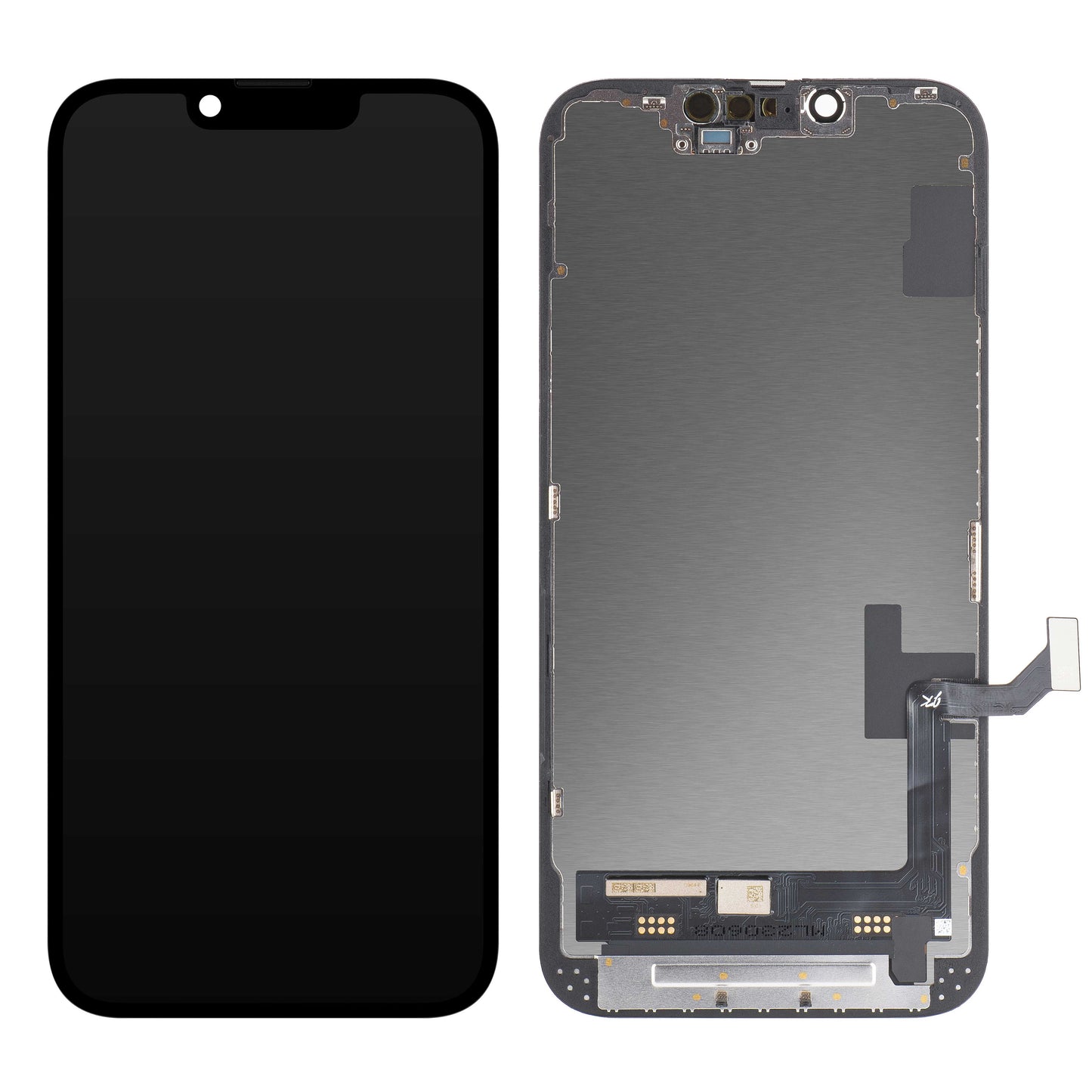 Zaslon s dodirnim ekranom JK za Apple iPhone 14, s okvirom, LCD In-Cell verzija, crni