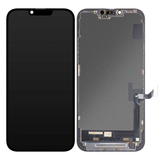 Zaslon s dodirnim ekranom JK za Apple iPhone 14 Plus, s okvirom, LCD In-Cell verzija, crni