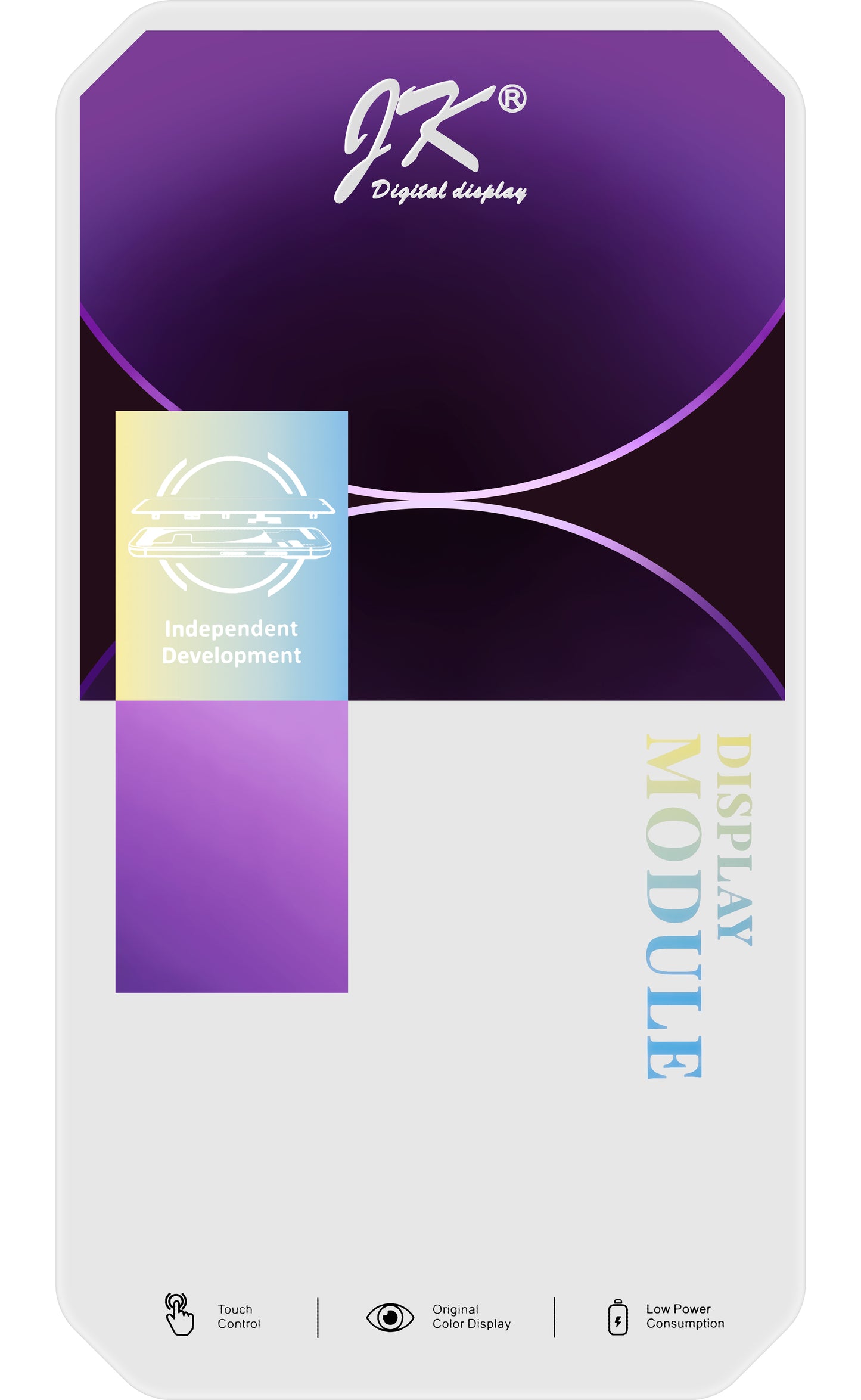 Zaslon s dodirnim ekranom JK za Apple iPhone 13 mini, s okvirom, LCD In-Cell verzija, crni