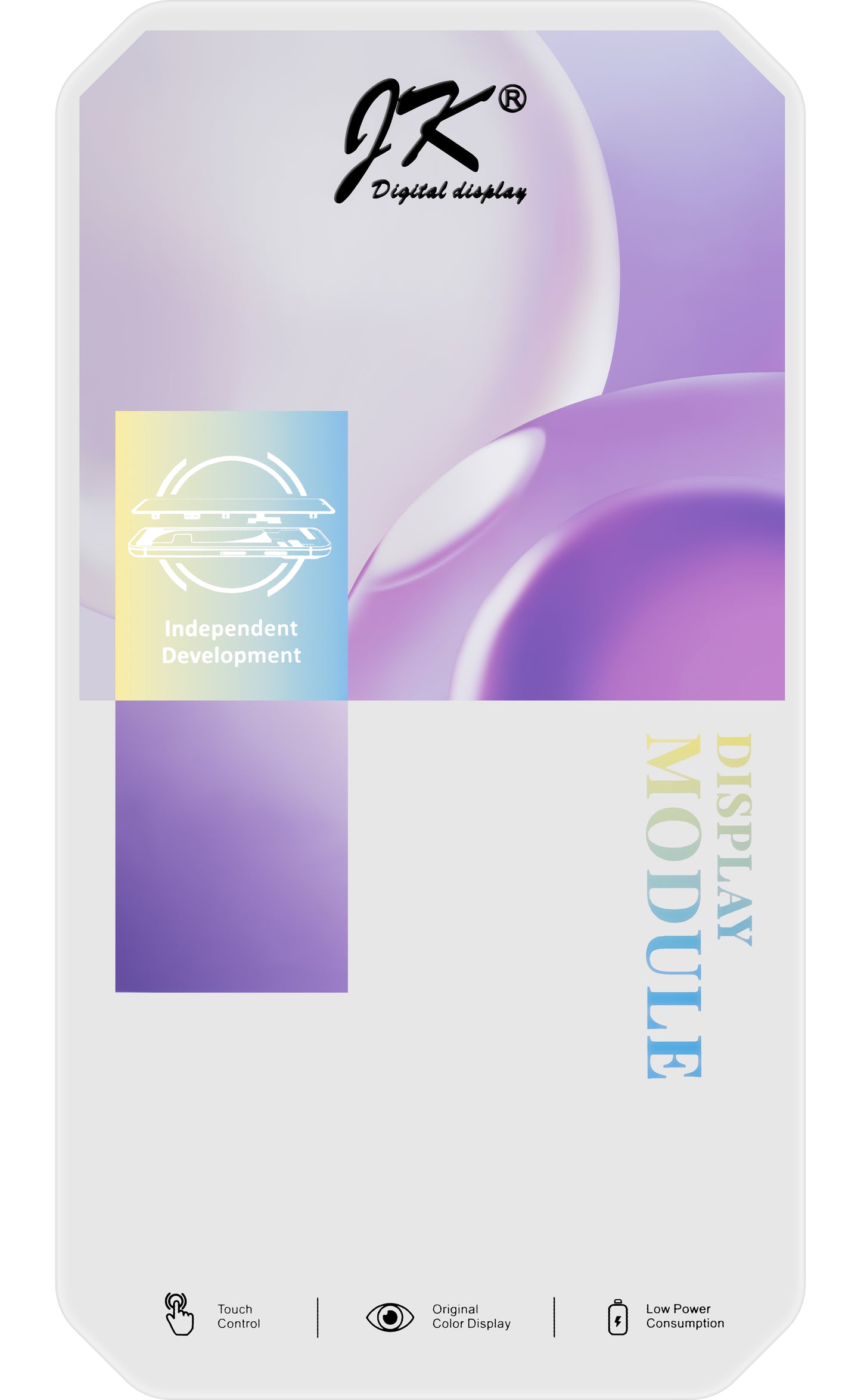 Zaslon s dodirnim ekranom JK za Apple iPhone 14 Pro, s okvirom, LCD In-Cell IC Movable verzija, crni