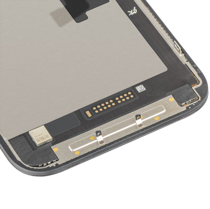 Zaslon s dodirnim zaslonom JK za Apple iPhone 16 Pro, s okvirom, LCD verzija In-Cell IC Movable, crna