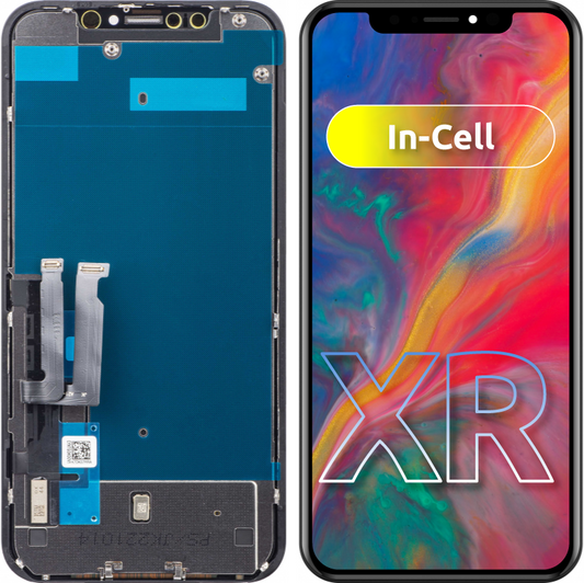 Display s Touchscreenom JK za Apple iPhone XR, s Okvirom, In-Cell LCD Verzija, Crni