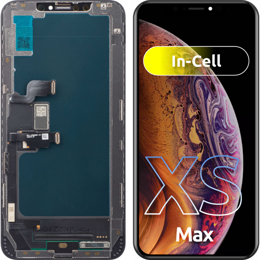 Display s Touchscreenom JK za Apple iPhone XS Max, s Okvirom, In-Cell LCD Verzija, Crni