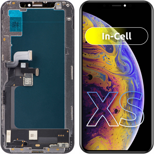 Display s Touchscreenom JK za Apple iPhone XS, s Okvirom, LCD In-Cell Verzija, Crni