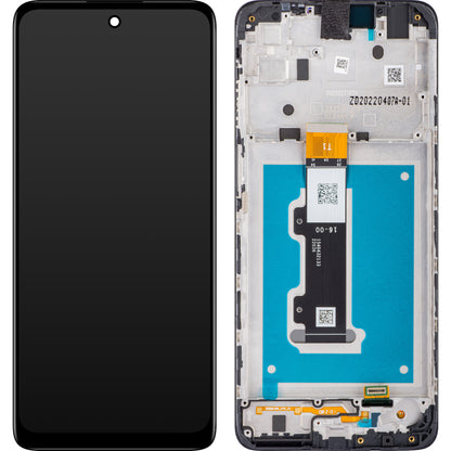Zaslon s dodirnim ekranom Motorola Moto E32, s okvirom, crni, paket za servis 5D68C20684