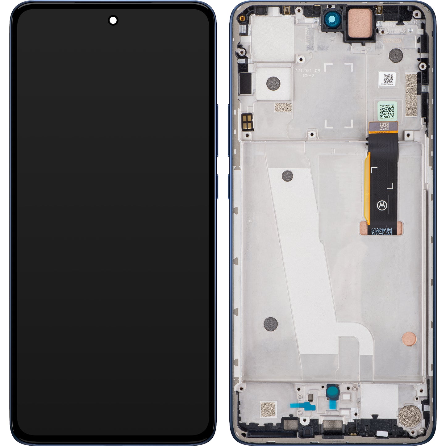 Zaslon s dodirnim ekranom Motorola Edge 30, s okvirom, siva (Meteorite Gray), servisni paket 5D68C20584