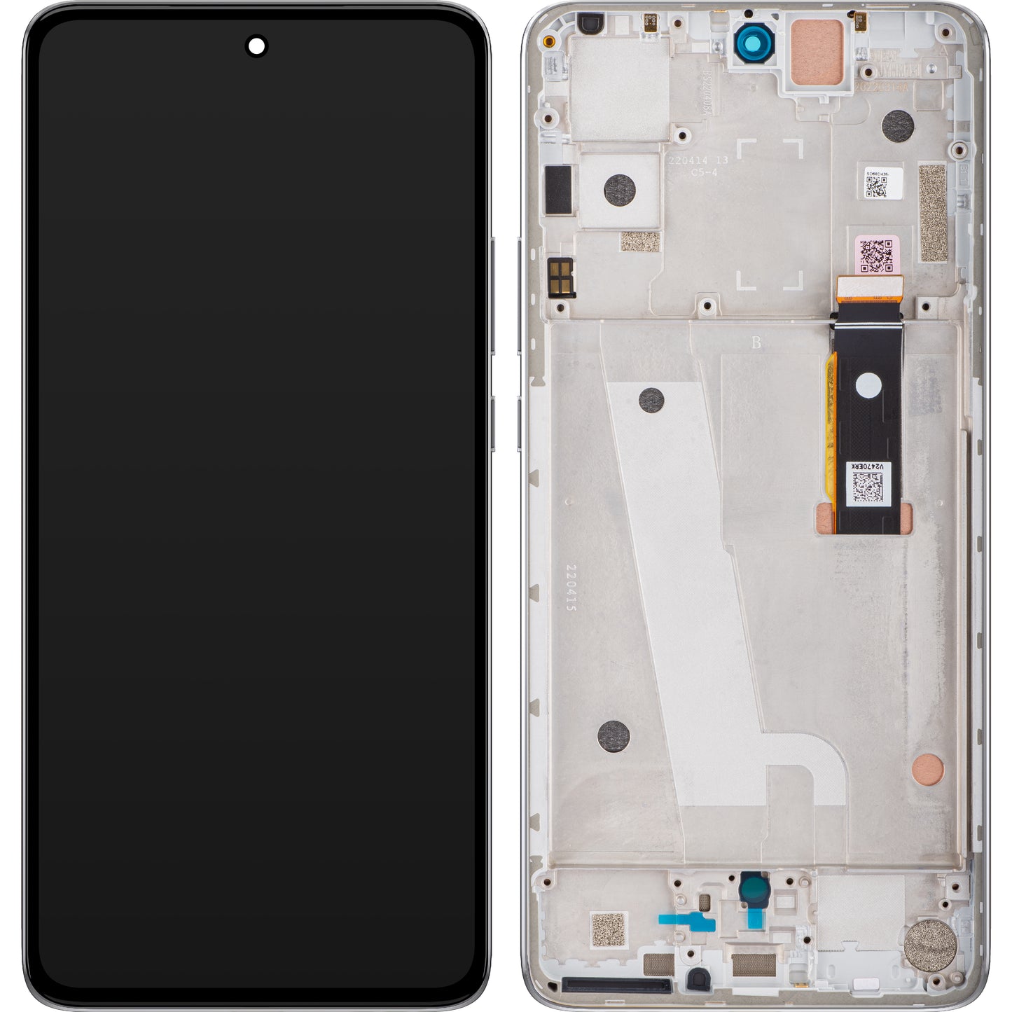Zaslon s dodirnim ekranom Motorola Edge 30, s okvirom, srebrni, servisni paket 5D68C20586