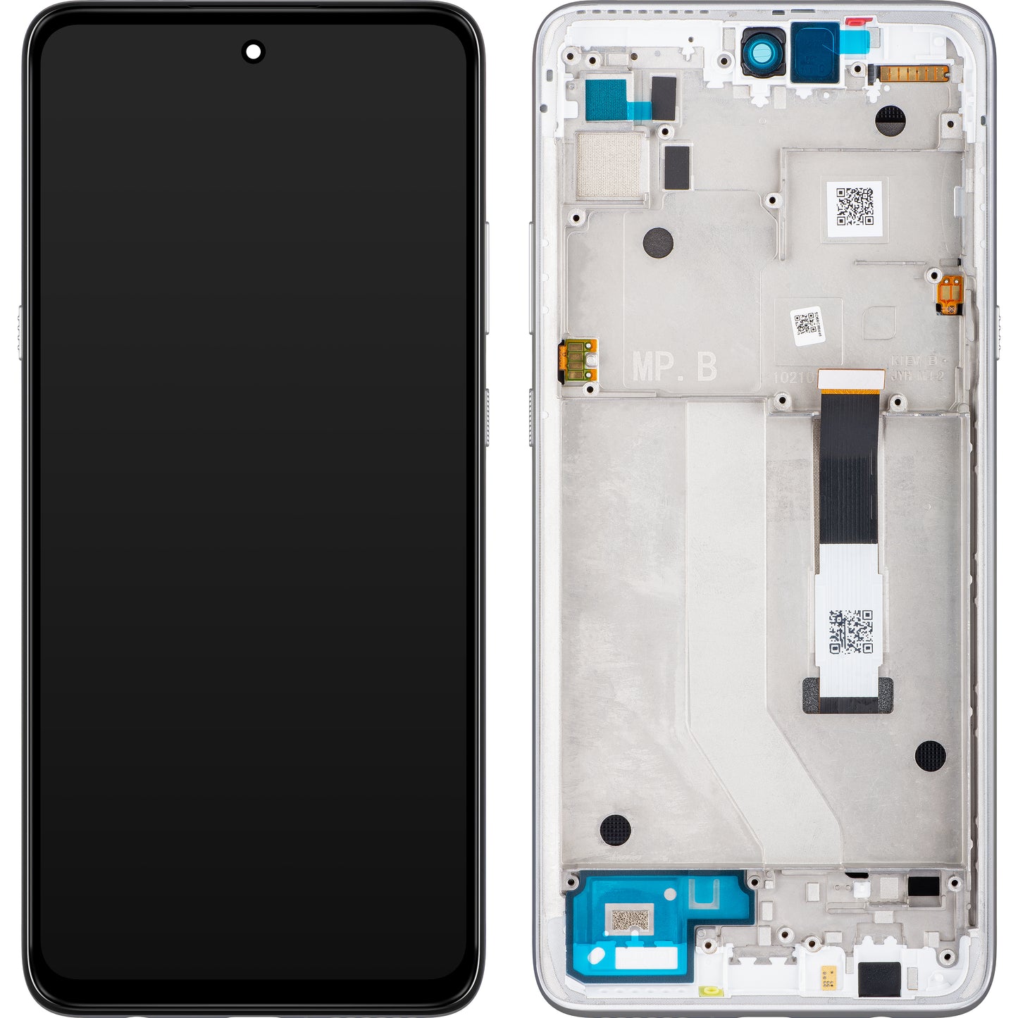 Zaslon s dodirnim ekranom Motorola Moto G 5G, s okvirom, srebrni, servisni paket 5D68C17617