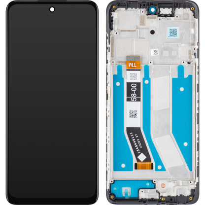 Zaslon s dodirnim ekranom Motorola Moto G73, s okvirom, crni, servisni paket 5D68C22272