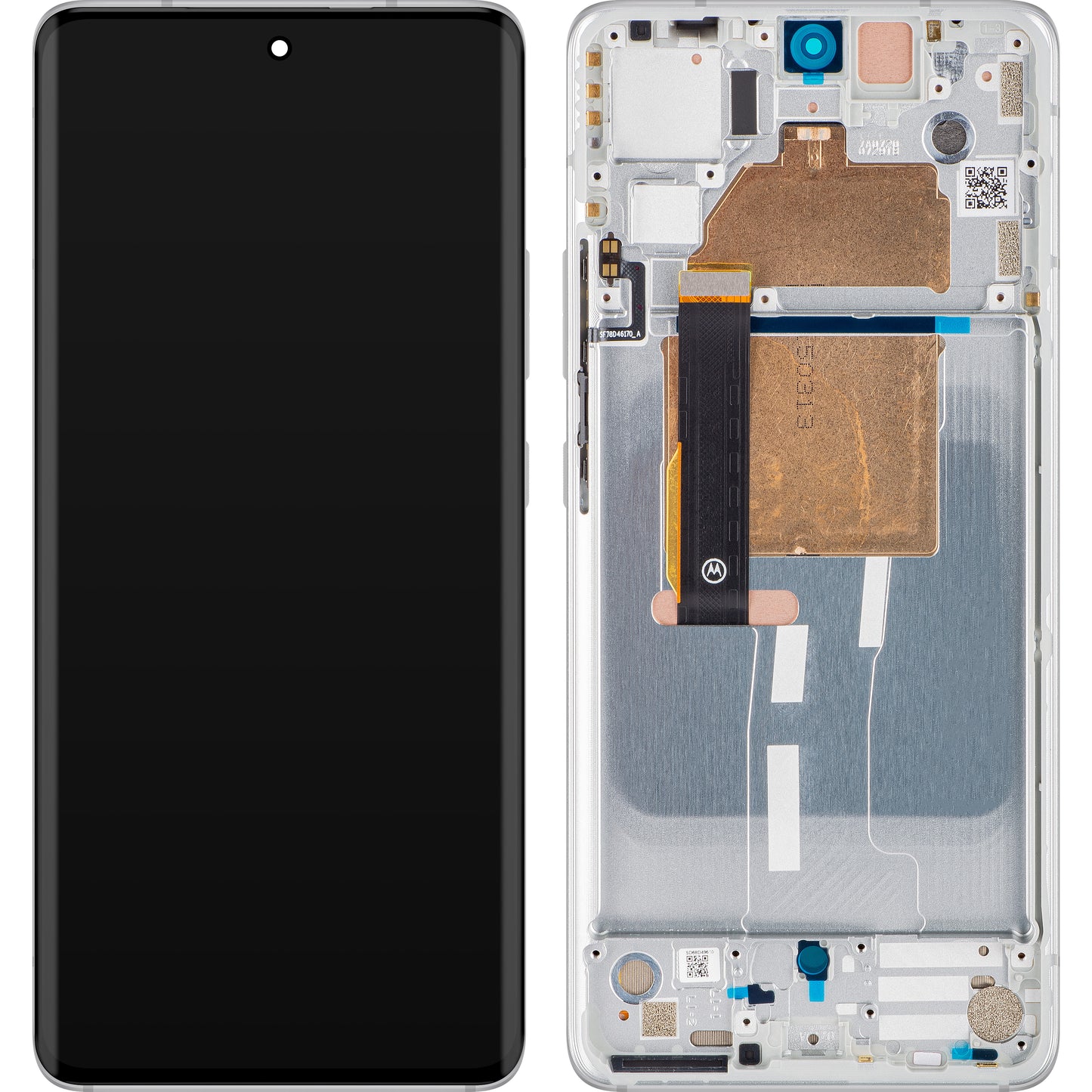 Zaslon s dodirnim ekranom Motorola Edge 30 Fusion, s okvirom, bijela (Aurora White), servisni paket 5D68C21528