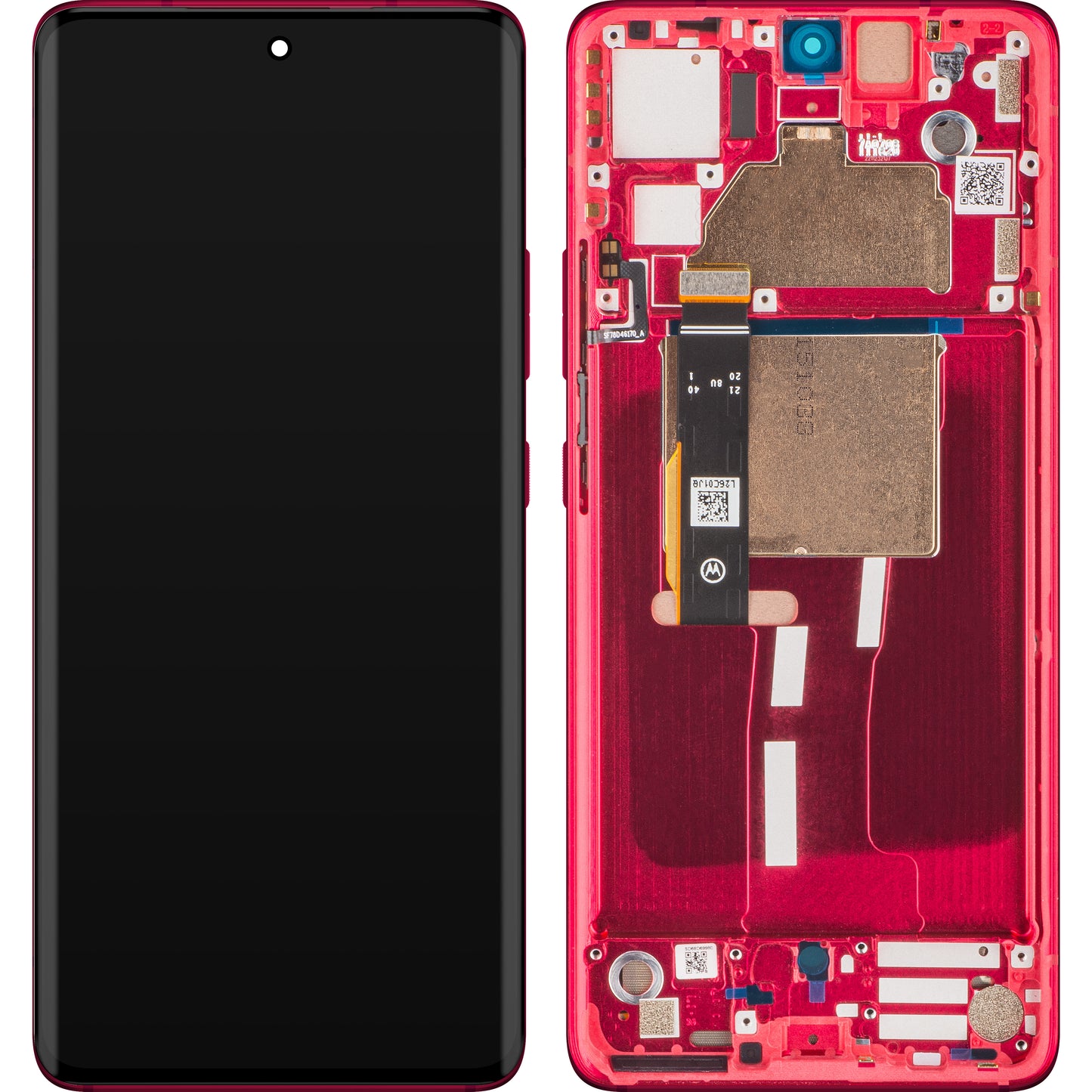 Zaslon s dodirnim ekranom Motorola Edge 30 Fusion, s okvirom, crveni (Viva Magenta), servisni paket 5D68C22034