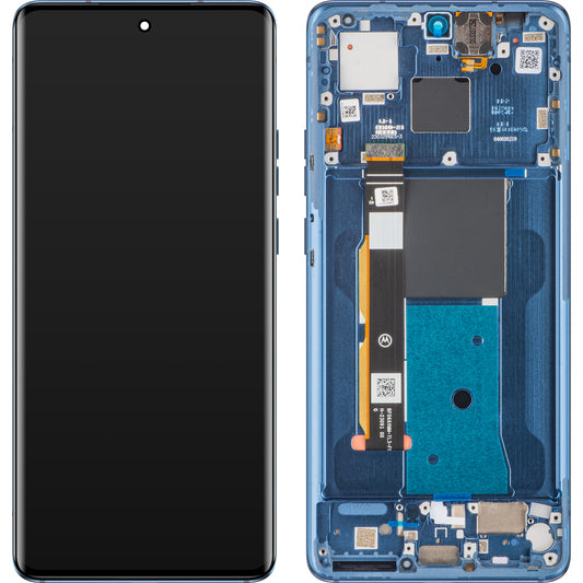 Zaslon s dodirnim ekranom Motorola Edge 40, s okvirom, Plavi (Lunar Blue), Servisni paket 5D68C22671