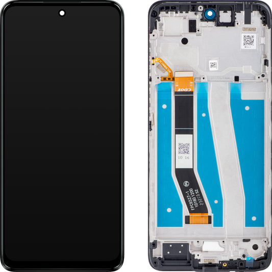 Zaslon s dodirnim ekranom Motorola Moto G14, s okvirom, crni (Steel Gray), servisni paket 5D68C23075