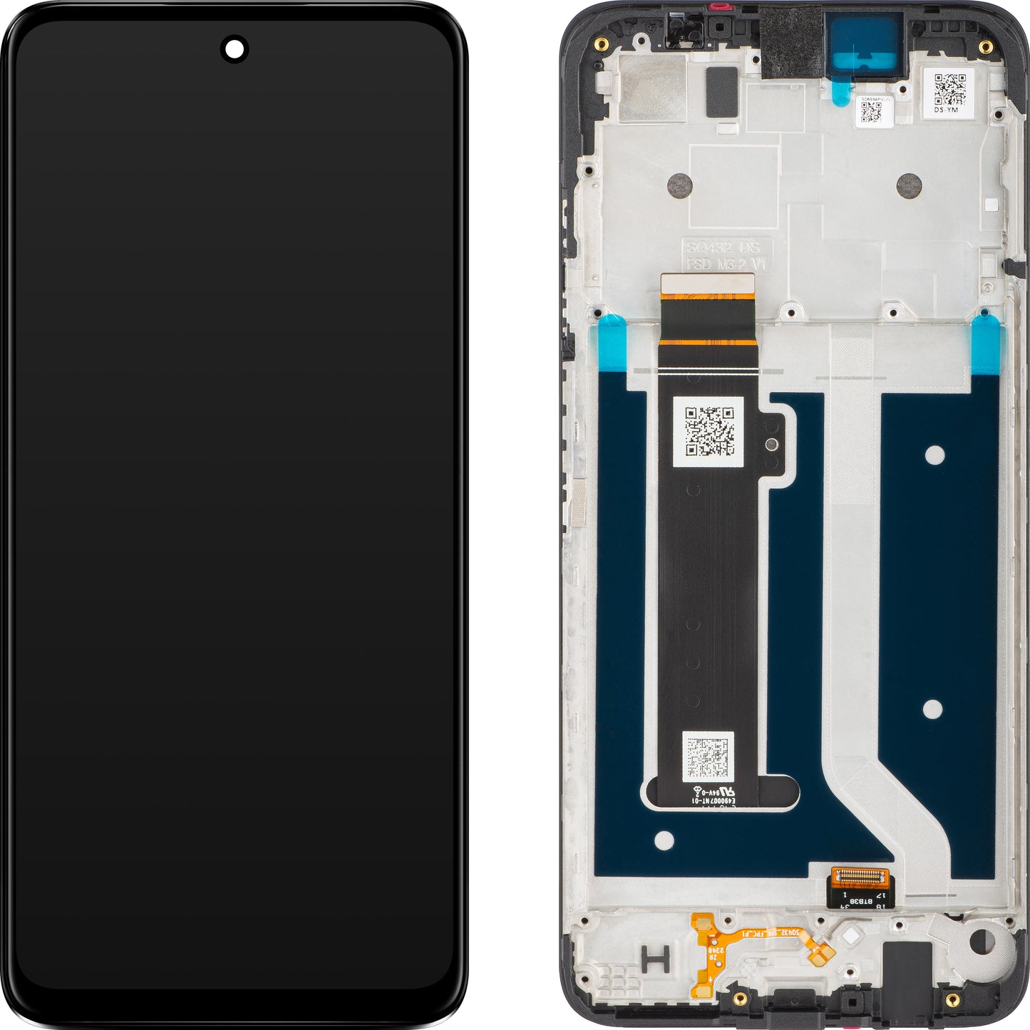 Zaslon s dodirnim ekranom Motorola Moto G34, s okvirom, crni, servisni paket 5D68C23723