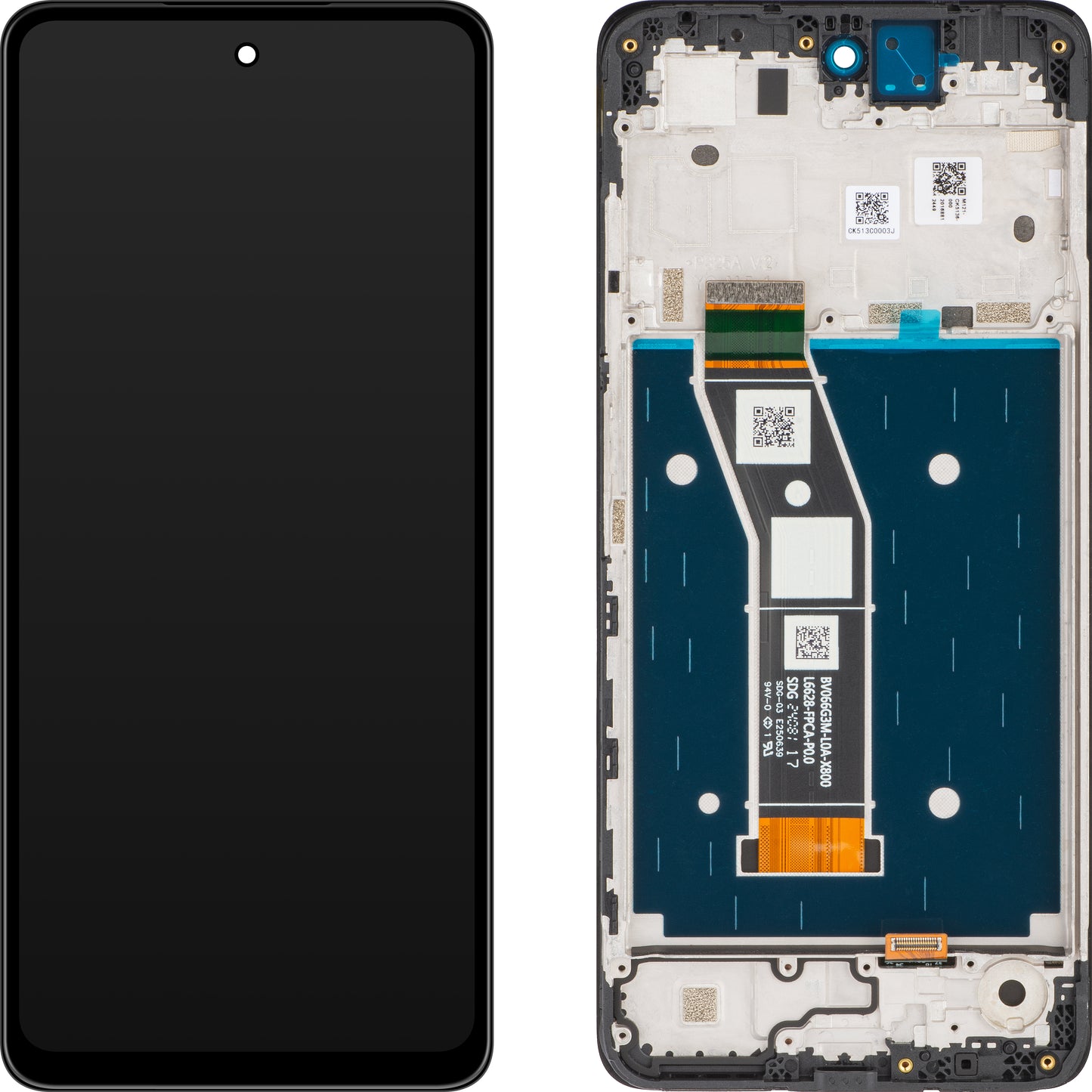 Zaslon s dodirnim ekranom Motorola Moto G24, s okvirom, crni, servisni paket 5D68C23810