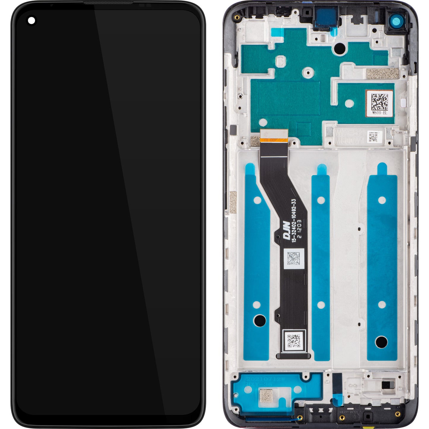 Display cu Touchscreen Motorola Moto G9 Plus, cu Rama, Black, Swap 5D68C17281 