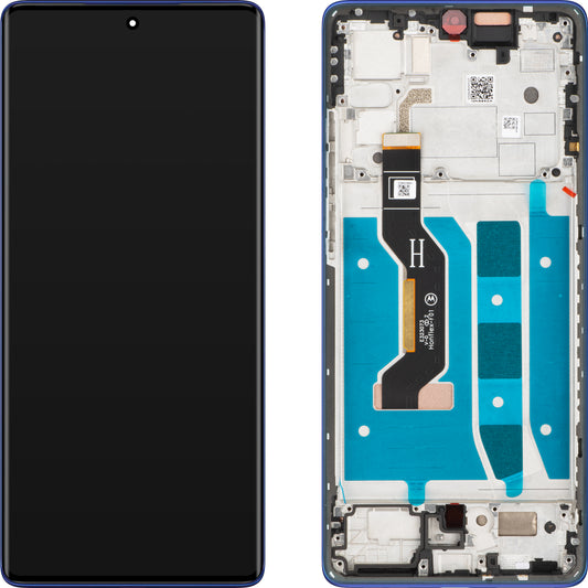 Zaslon s dodirnim ekranom Motorola Moto G85, s okvirom, Plava (Cobalt Blue), Servisni paket 5D68C24856