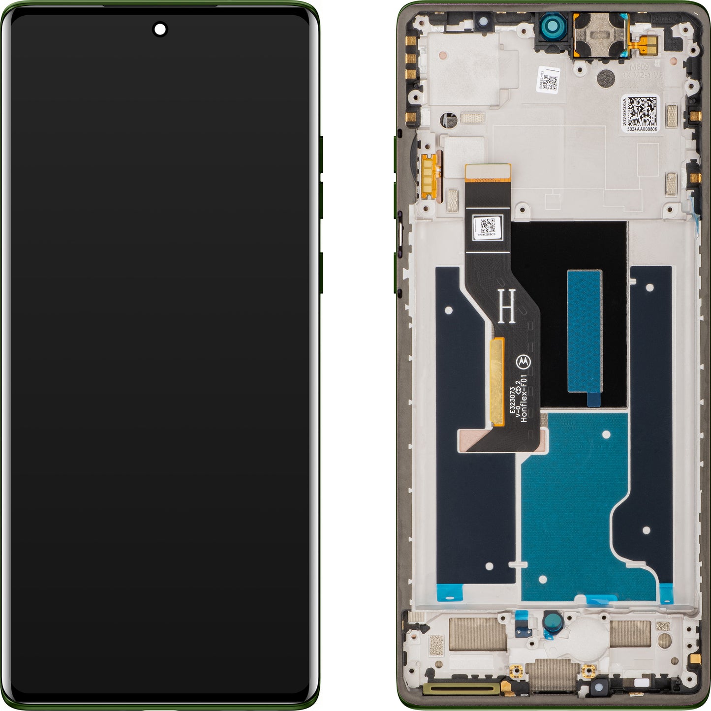 Display s Touchscreenom Motorola Edge 50 Fusion, s Okvirom, Zelena (Forest Green), Service Pack 5D68C25167