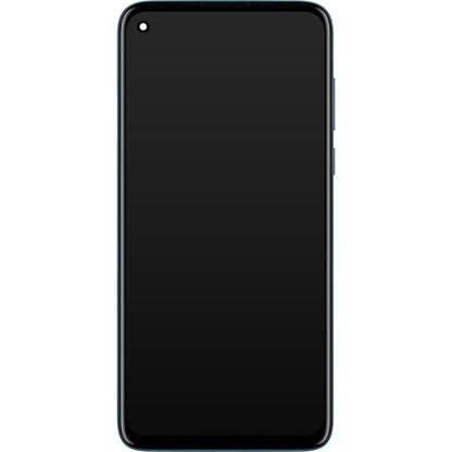 Zaslon s dodirnim ekranom Motorola Moto G8 Power, s okvirom, plavi (Capri Blue), paket za servis 5D68C16143