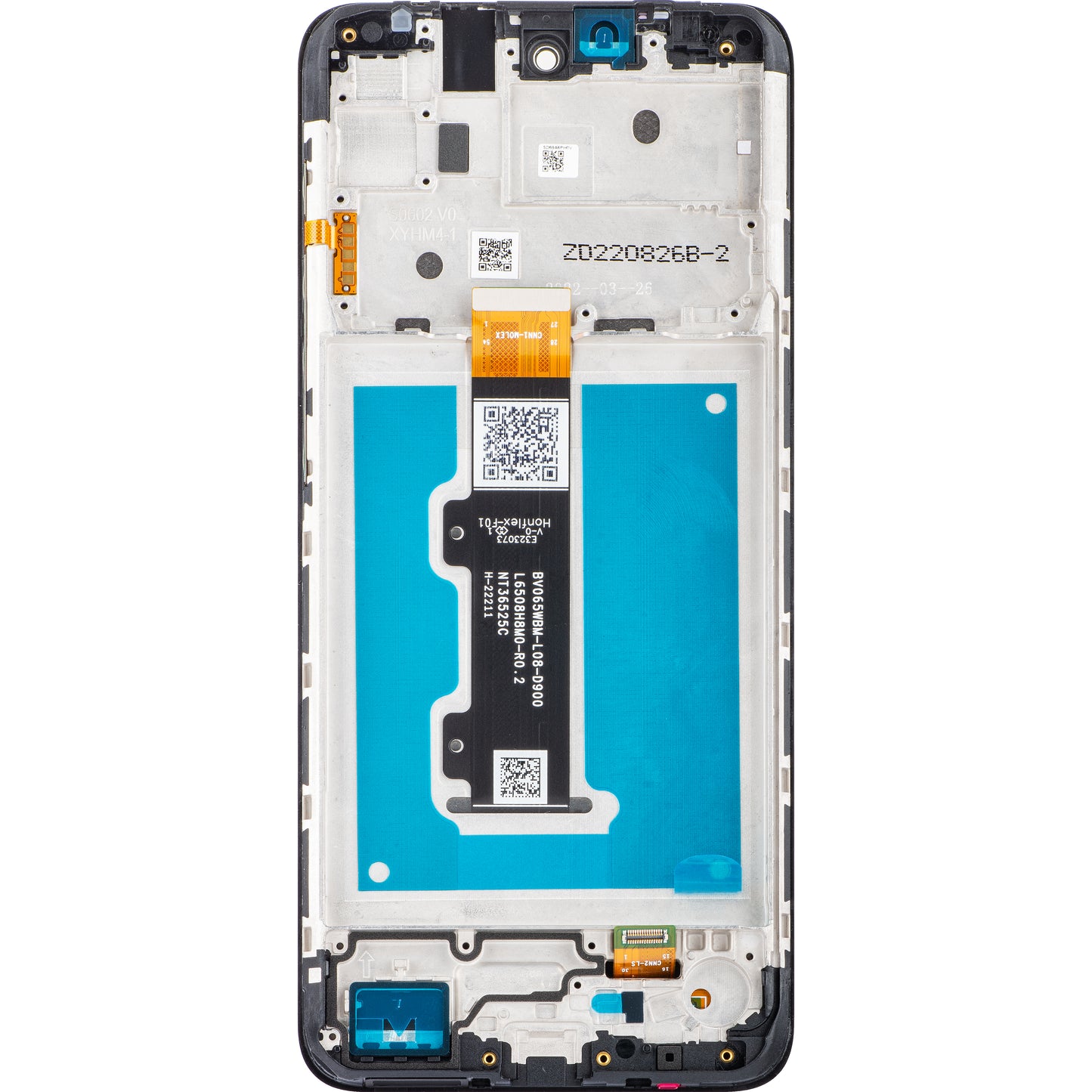 Display s dodirnim zaslonom Motorola Moto E40 / E30, s okvirom, crni, Service Pack 5D68C19697