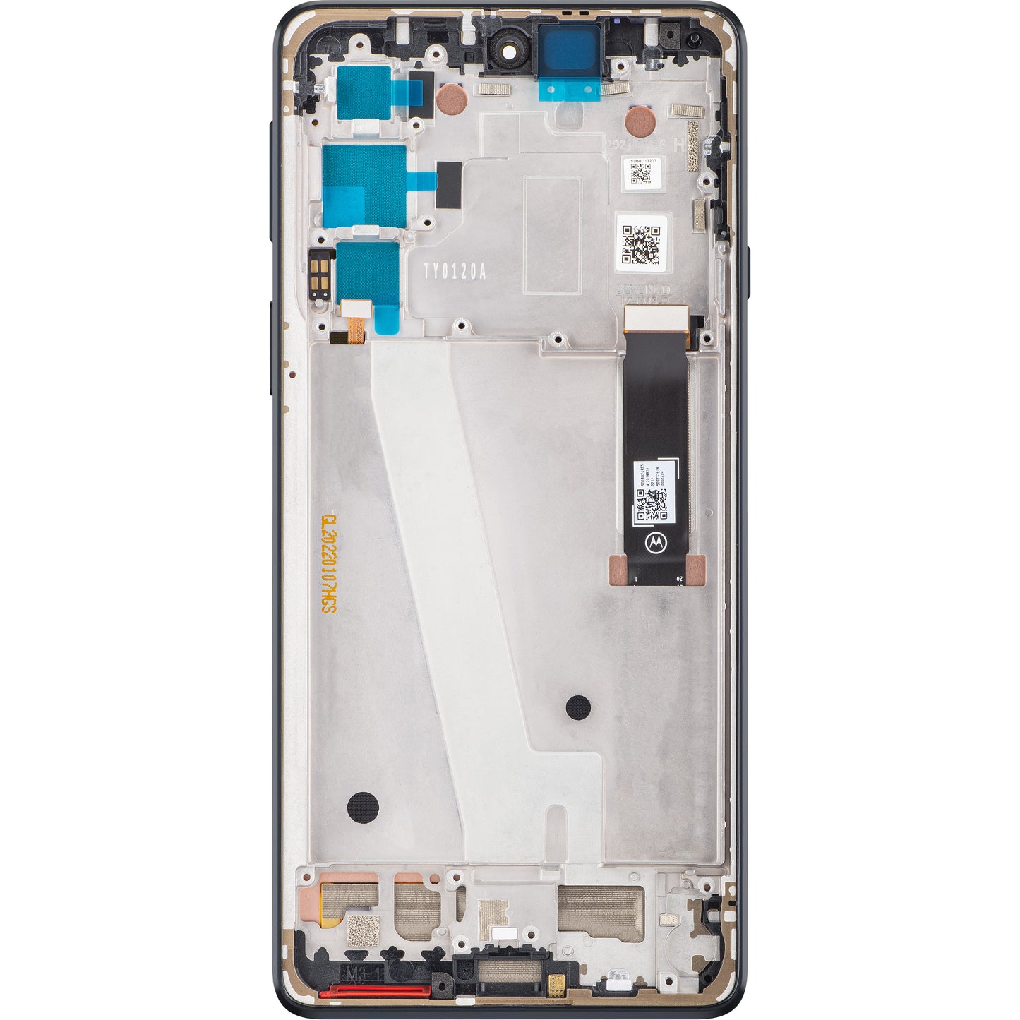 Zaslon s dodirnim ekranom Motorola Edge 20, s okvirom, sivi, paket za servis 5D68C19192