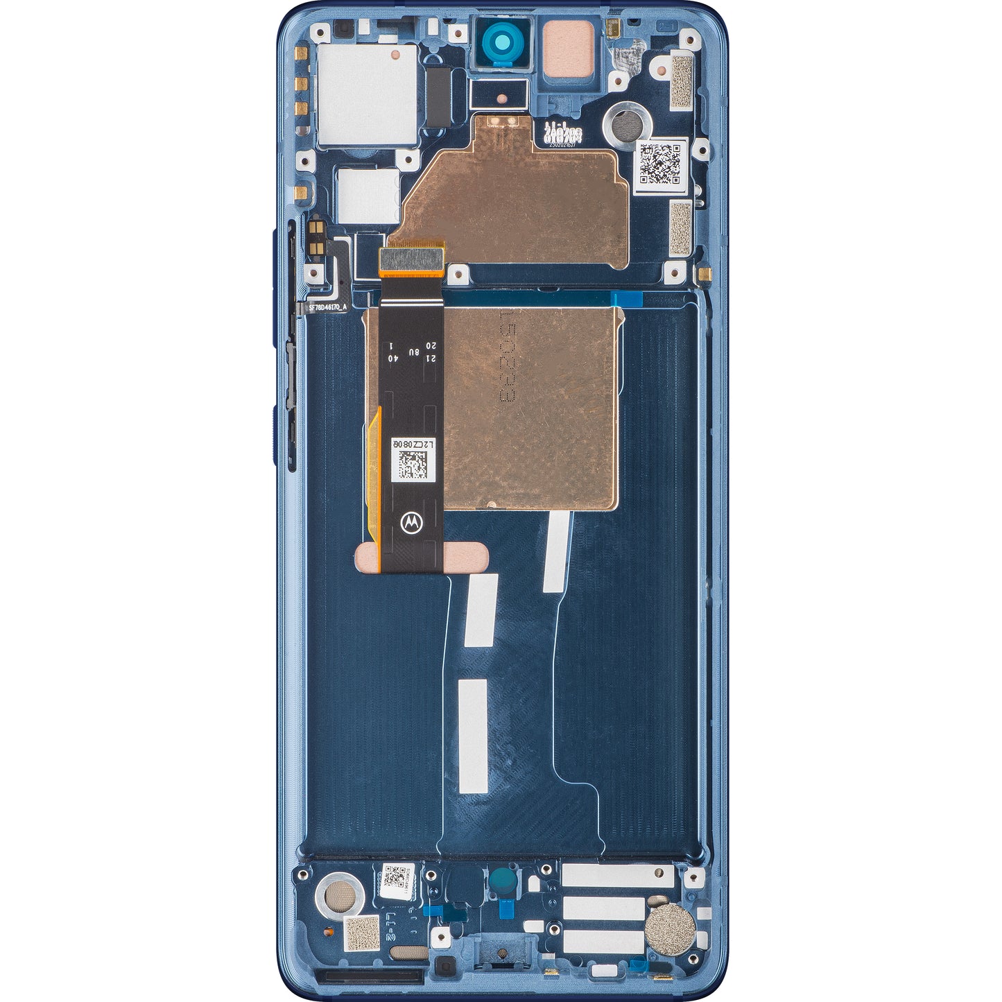 Zaslon s dodirnim ekranom Motorola Edge 30 Fusion, s okvirom, Plava (Neptune Blue), Servisni paket 5D68C21538