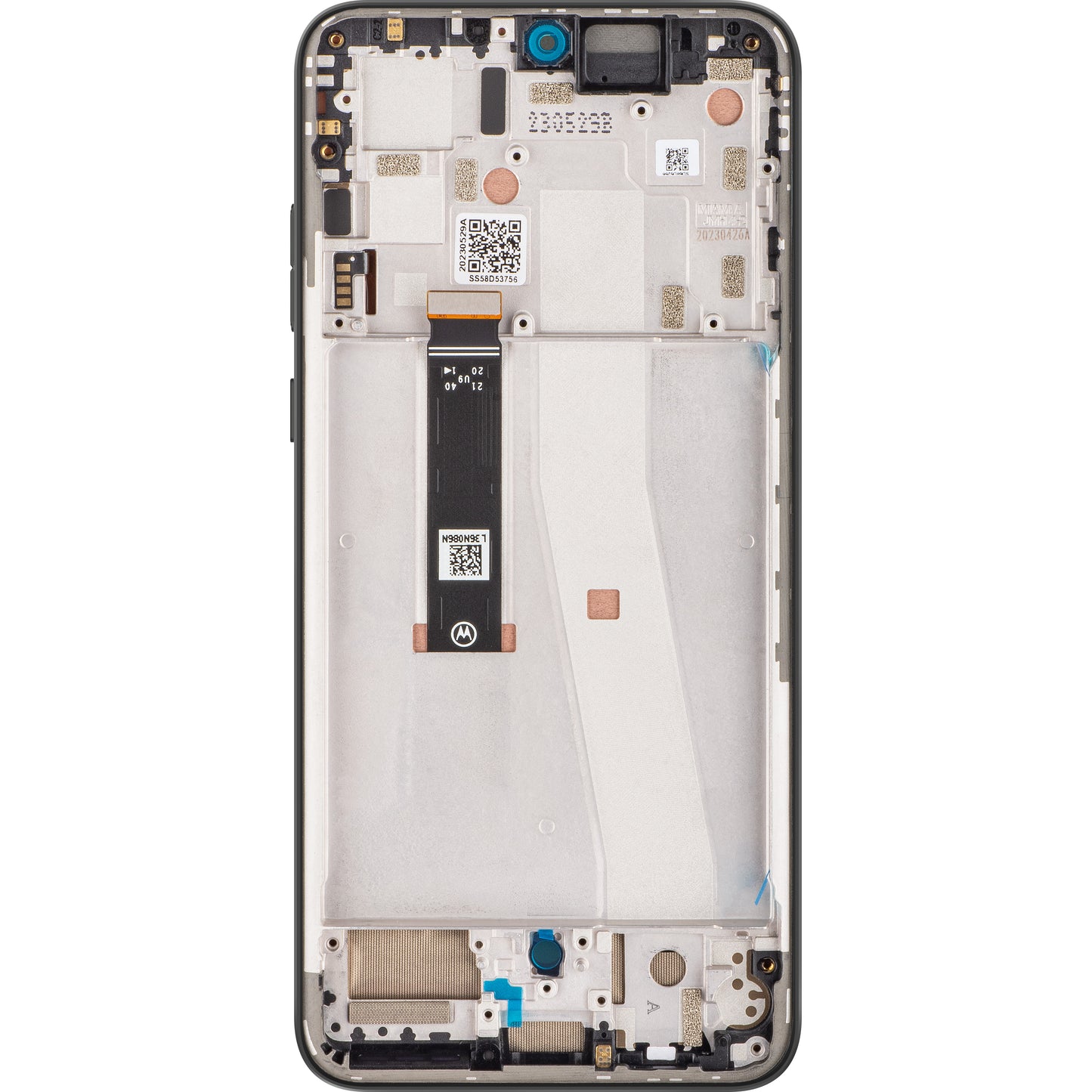 Zaslon s dodirnim ekranom Motorola Edge 30 Neo, s okvirom, crni (Black Onyx), servisni paket 5D68C21403