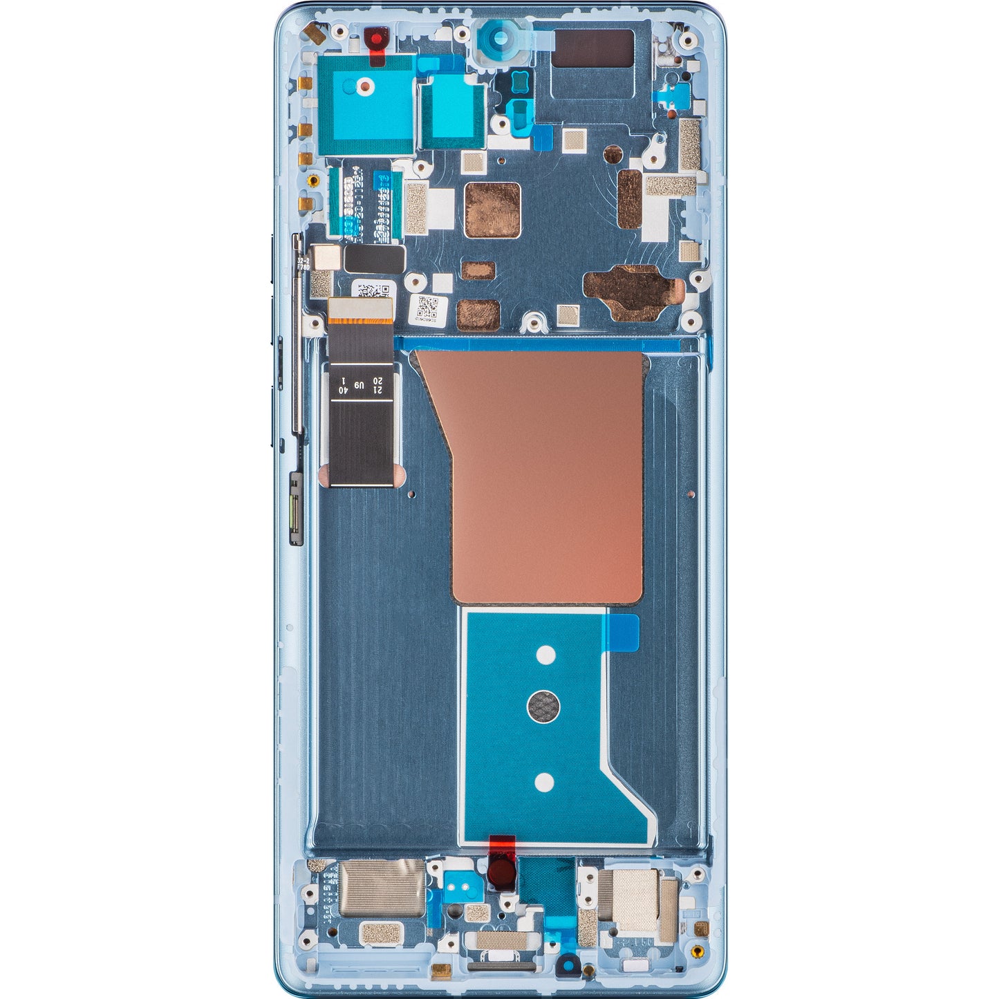 Zaslon s dodirnim ekranom Motorola Edge 40 Pro, s okvirom, Plavi (Lunar Blue), Servisni paket 5D68C22011