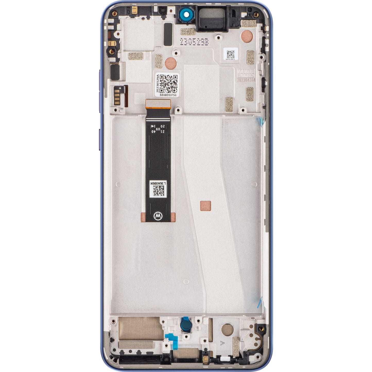 Zaslon s dodirnim ekranom Motorola Edge 30 Neo, s okvirom, Ljubičasta (Very Peri), Servisni paket 5D68C21405