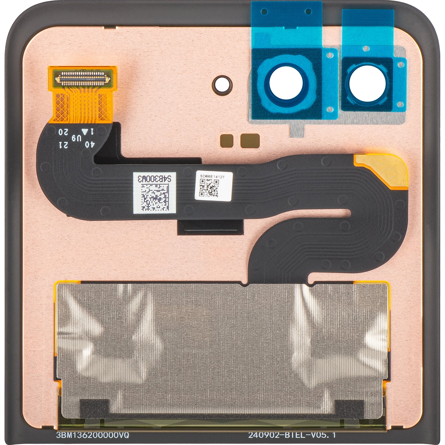 Display s Touchscreenom Motorola Razr 2024 / Razr 50, Sub Outer, Service Pack 5D68C24805