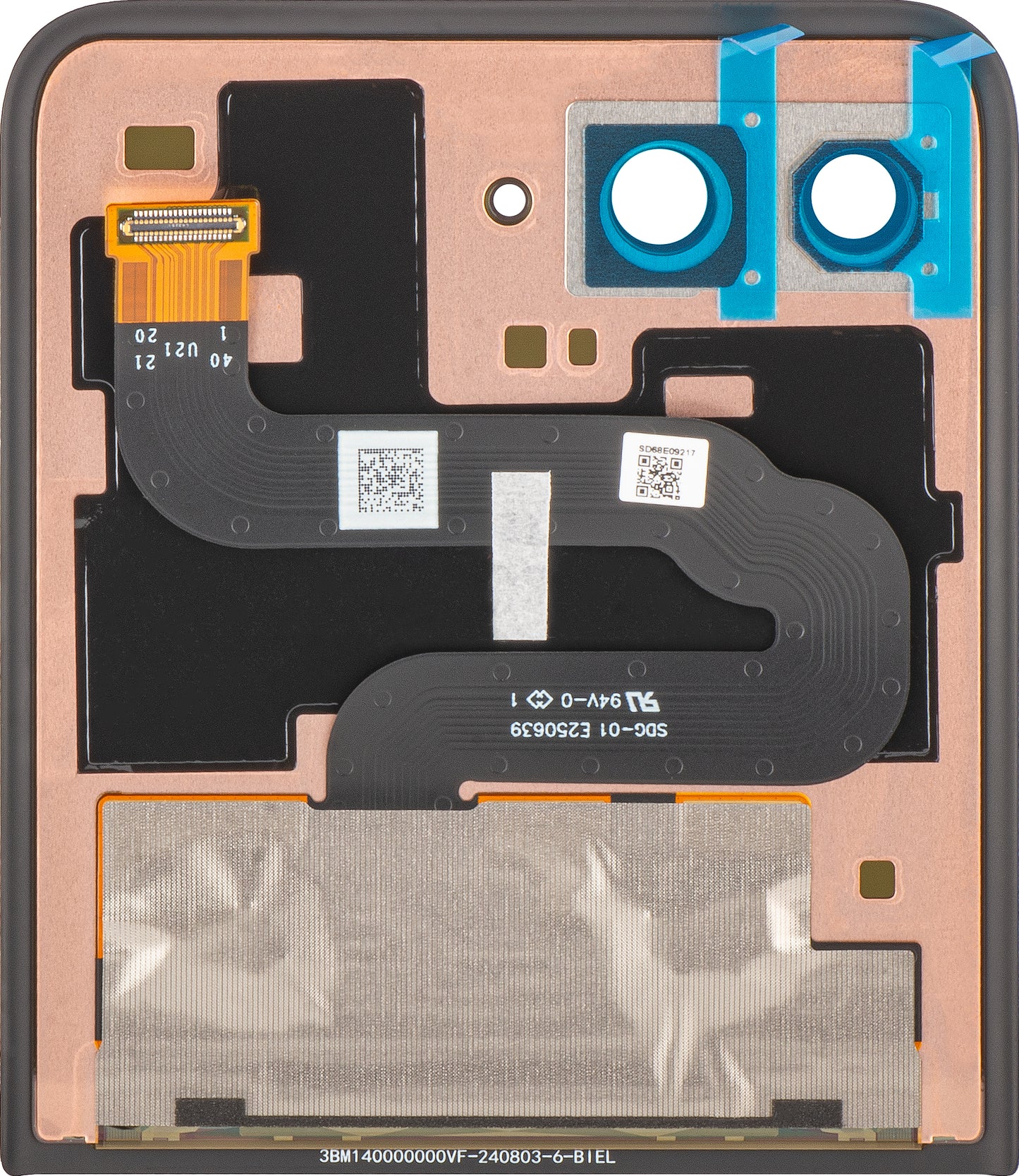 Display s dodirnim zaslonom Motorola Razr+ 2025 / Razr+ 2024 / Razr 50 Ultra, Sub Outer, Service Pack 5D68C24593