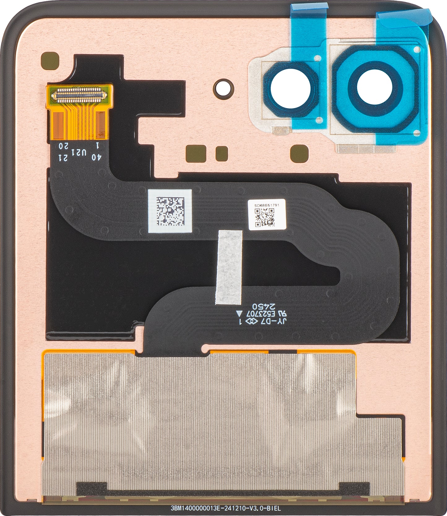 Display s dodirnim zaslonom Motorola Razr 60 Ultra, Sub Outer, Service Pack 5D68C29811